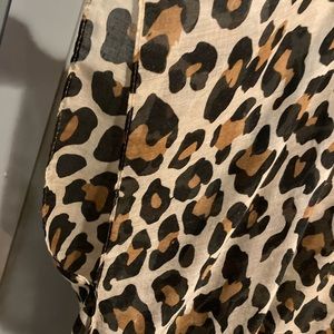 Chiffon wrap animal print